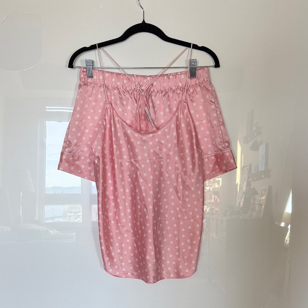 Pink Polka Dot VS Pajama Set